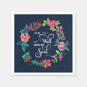 It is well with my soul napkin