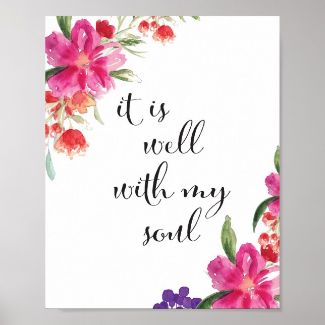 It is well with my soul poster (Front)