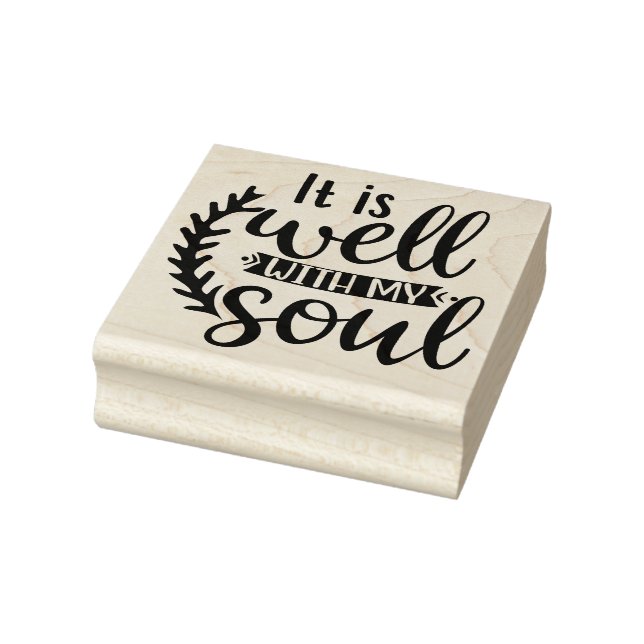 It is well with my soul rubber stamp (Stamp)