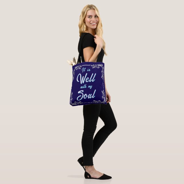 It Is Well With My Soul Tote Bag (On Model)