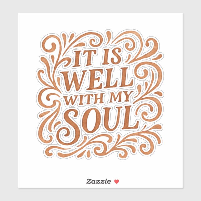 It is Well With My Soul Typography (Sheet)
