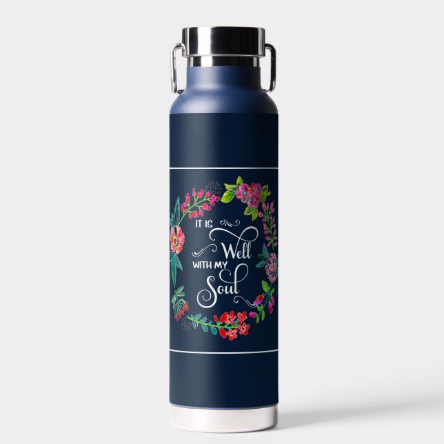 It is well with my soul    water bottle (Front)