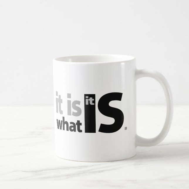 It is What it Is. Coffee Mug (Right)