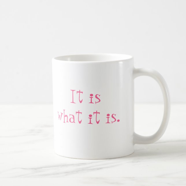It is what it is. coffee mug (Right)