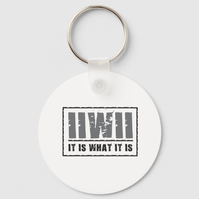 It is what it is! key ring (Front)
