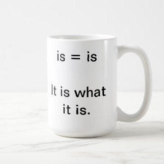 It is what it is Mug.  Large Font. Coffee Mug