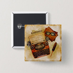 It Is Written Vintage  15 Cm Square Badge
