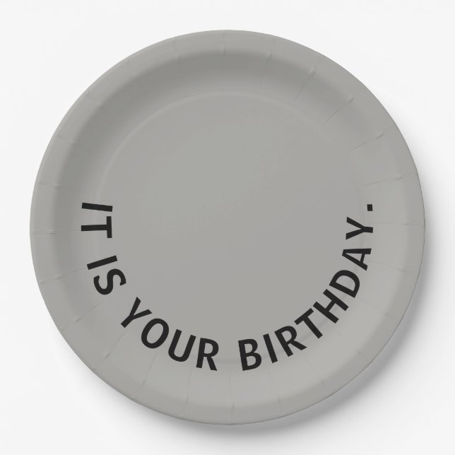 It is your birthday...with Dwight Schrute Plates (Front)