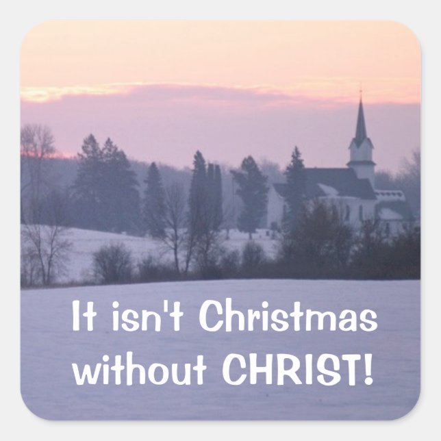 It Isn't Christmas Square Sticker (Front)