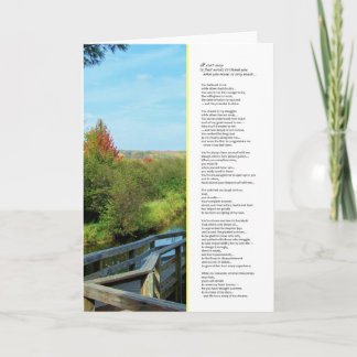 It isn't easy to thank you... thank you card