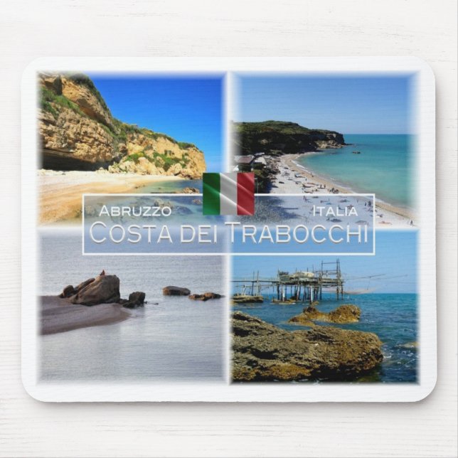 IT Italy - Abruzzo - Costa dei TrabocchI - Mouse Pad (Front)