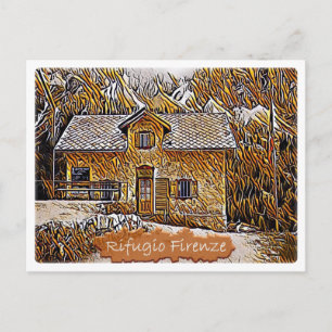 It - Italy - alpine hut Firenze - Dolomiti - Postcard