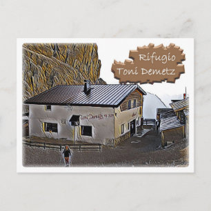 It Italy - alpine hut Toni Demetz - Dolomiti Postcard
