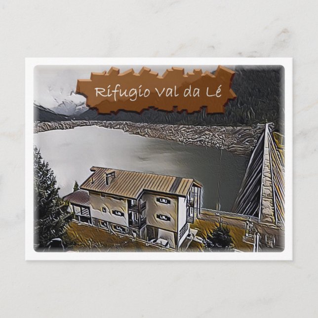 It Italy - alpine hut Val da Lé - Dolomiti - Postcard (Front)