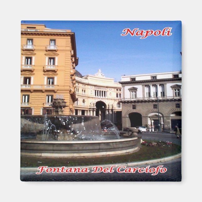 IT - Italy - Artichoke Fountain Magnet (Front)