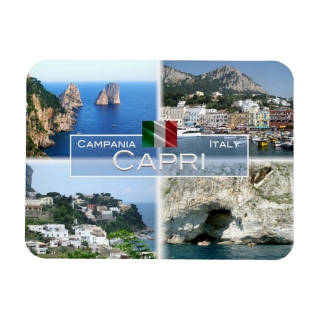 IT Italy - Capri - I Faraglioni - Marina Grande - Magnet (Horizontal)