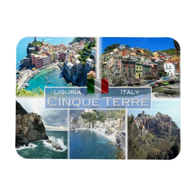 IT Italy - Cinque Terre - Magnet (Horizontal)