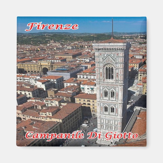 IT - Italy - Florence - Giotto Bell Tower Magnet (Front)
