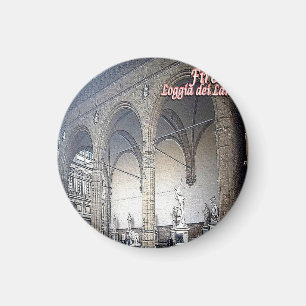 IT - Italy - Florence - Loggia dei Lanzi Magnet
