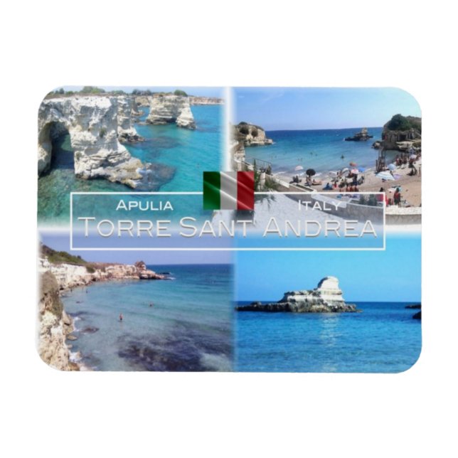 IT Italy - Gallipoli - Torre Sant'Andrea - Salento Magnet (Horizontal)