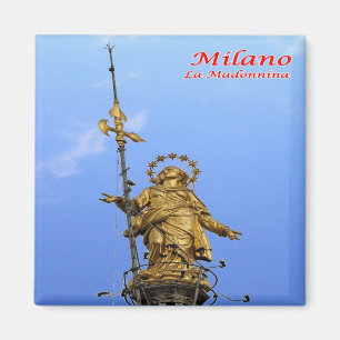 IT - Italy - Milan Milano - Madonnina statue Magnet