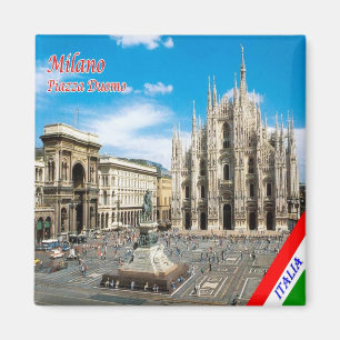 IT - Italy Milan Milano Piazza del Duomo Cathedral Magnet