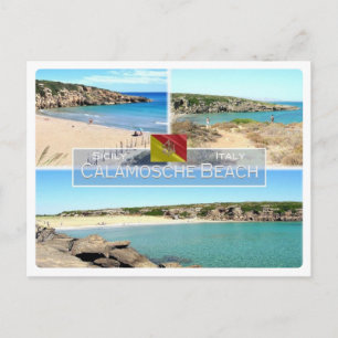 IT Italy - Sicily - Calamosche Beach - Postcard