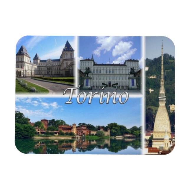 IT Italy - Turin Torino - Castello del Valentino - Magnet (Horizontal)