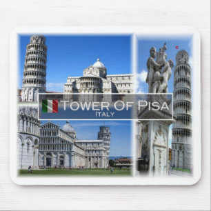 IT Italy - Tuscany - Pisa - The Leaning Tower - Mouse Pad