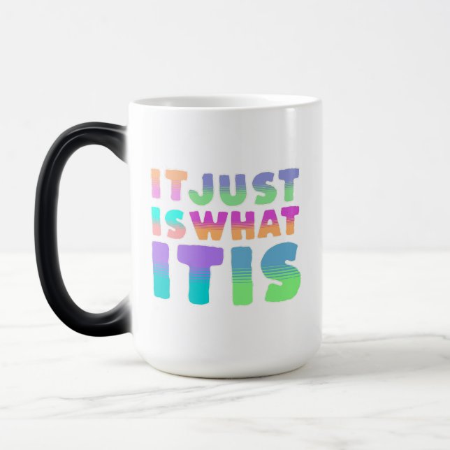 It Just Is, What It Is | Funny Quote Magic Mug (Left)
