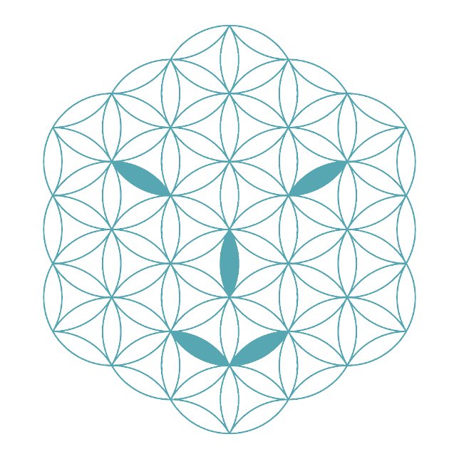 it Logo 01, Cyan/Red Trucker Hat (Sacred Face - Arcturian)