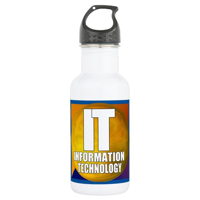 IT LOGO - INFORMATION TECHNOLOGY 532 ML WATER BOTTLE (Front)