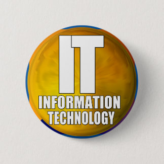 IT LOGO - INFORMATION TECHNOLOGY 6 CM ROUND BADGE