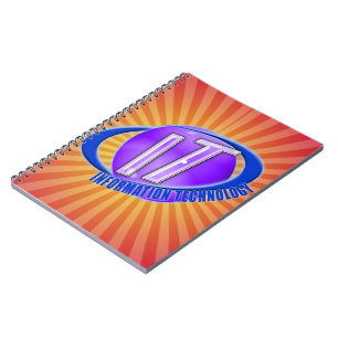 IT LOGO ORB/SWOOSH INFORMATION TECHNOLOGY NOTEBOOK
