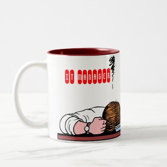 IT MANAGER Two-Tone COFFEE MUG (Left)