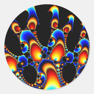 It - Mandelbrot Fractal Art Classic Round Sticker