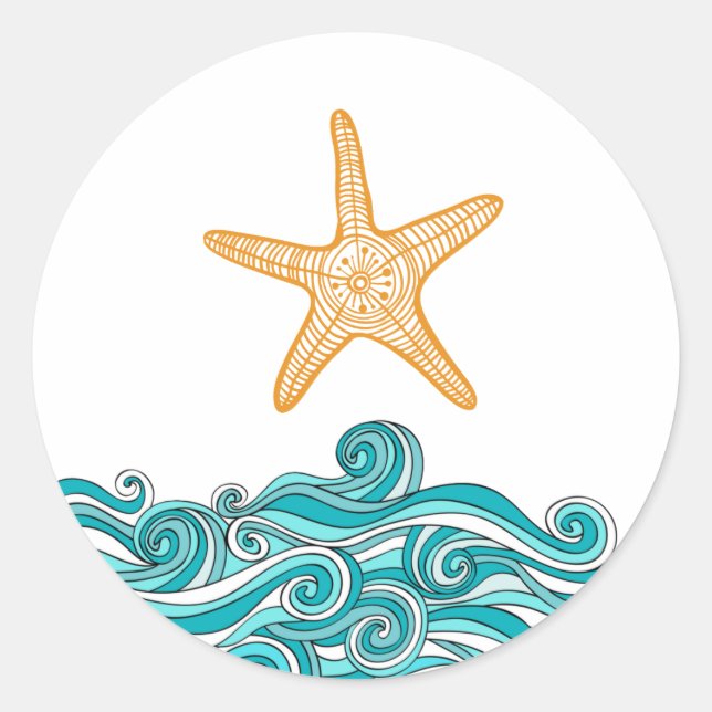 It Matters to This One Starfish Classic Round Sticker (Front)