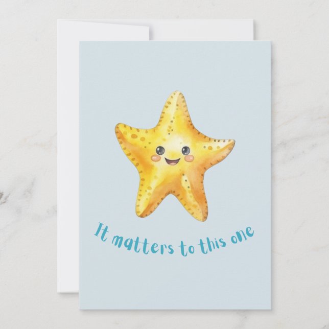 It Matters to This One, Starfish Story. Announcement (Front)