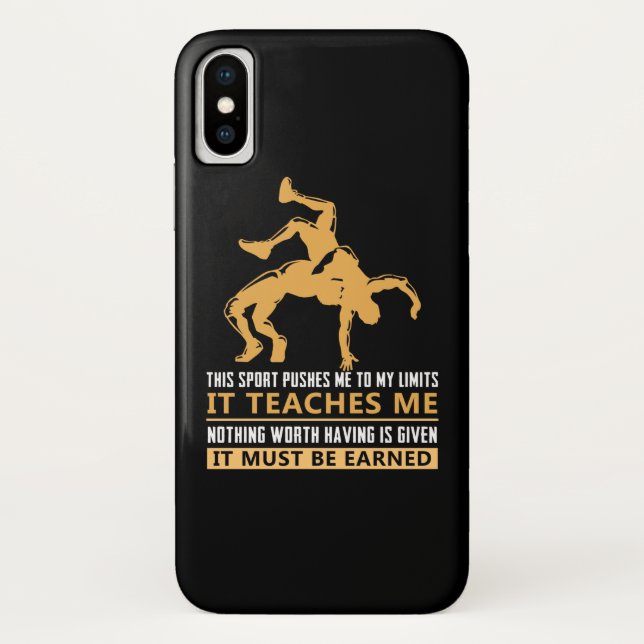 IT MUST BE EARNED Wrestling Case-Mate iPhone Case (Back)