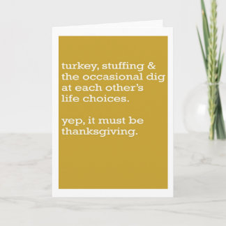 It must be thanksgiving holiday card