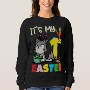 It My First Easter Birthday Baby Easter Husky Sweatshirt