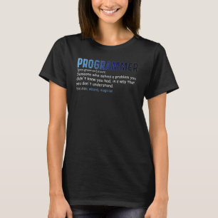 IT Nerd Geek Programmer Definition Computer Scienc T-Shirt