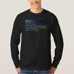 IT Nerd Geek Programmer Definition Computer Scienc T-Shirt