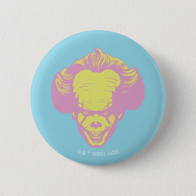 IT | Pennywise Pastel Head Pattern 6 Cm Round Badge (Front)