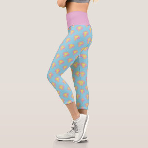 IT   Pennywise Pastel Head Pattern Capri Leggings
