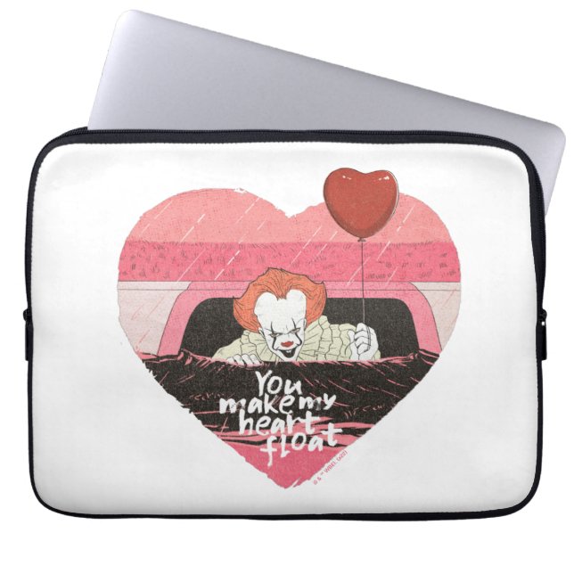 IT | Pennywise - You Make My Heart Float Laptop Sleeve (Front)