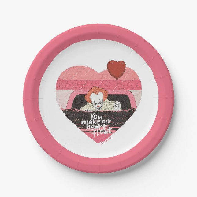 IT | Pennywise - You Make My Heart Float Paper Plate (Front)
