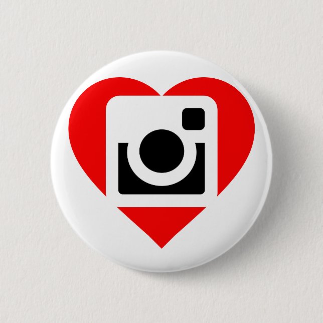It plates Instagram Lover 6 Cm Round Badge (Front)