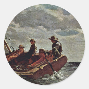 It Refreshes By Homer Winslow (Best Quality) Classic Round Sticker