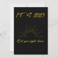 IT’S 2025 LET YOUR LIGHT SHINE Inspirational quote